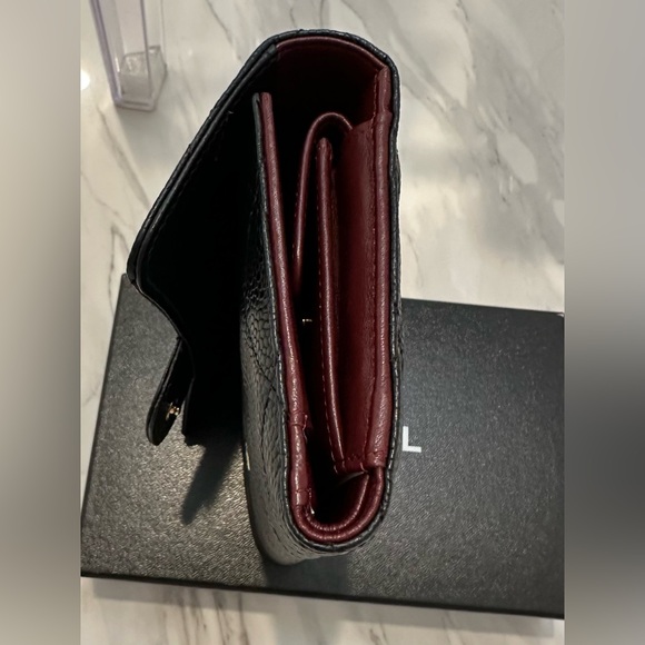 Chanel Black Caviar Quilted Classic Flap continental wallet - Picture 5 of 16